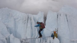 Sherpas training in Khumbu Icefall