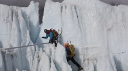 Sherpas training in Khumbu Icefall